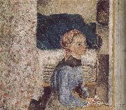 Camille Pissarro farm girl oil painting